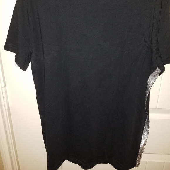 VICTORIAS SECRET PINK black bling logo campus tee - Picture 6 of 7